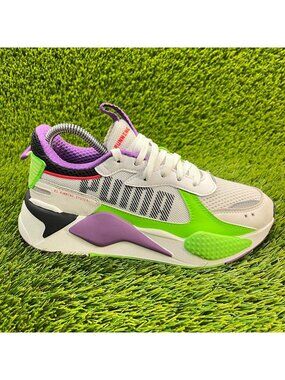 Puma RS X Bold Fluorescent Boys Size 5.5Y Walking Running Shoes Sneakers